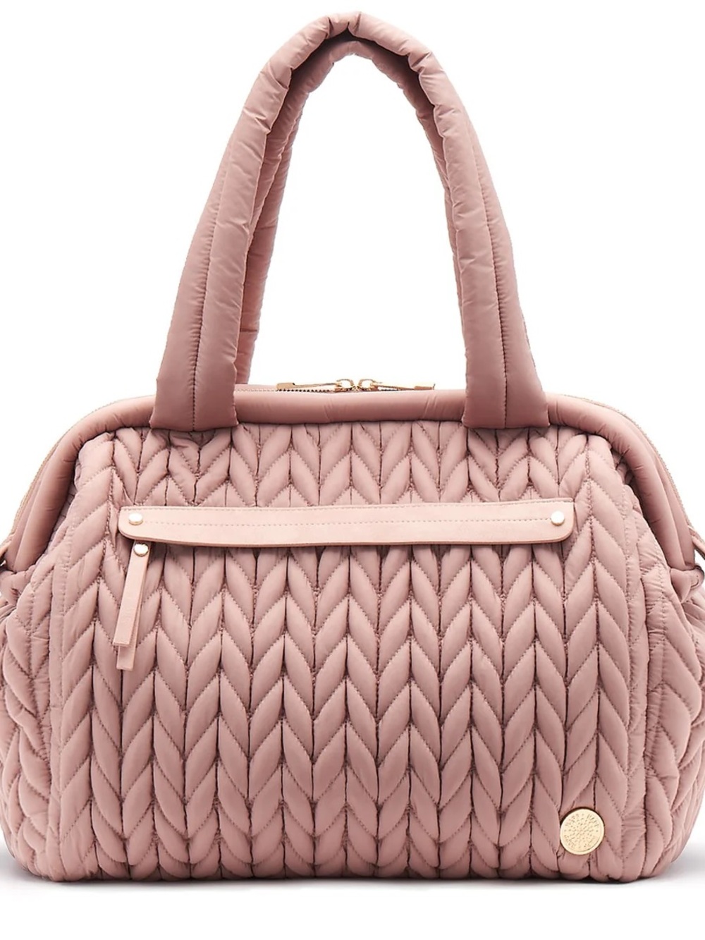 NEW! Happ Diaper Bag - Paige Carryall Dusty Rose